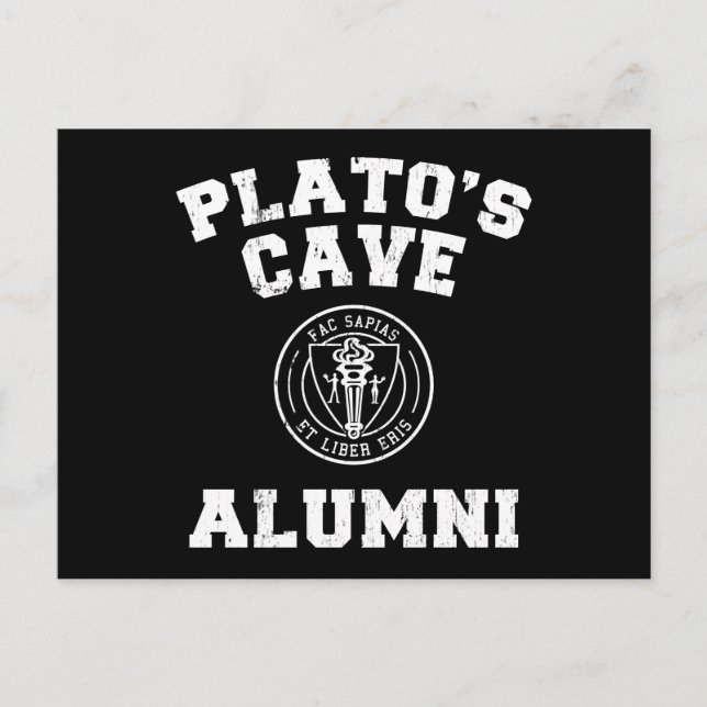 Platos Höhle Alumni Postkarte (Vorderseite)