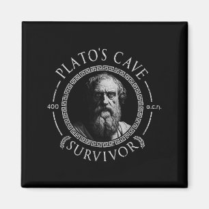 Platos Höhle Survivor Alte Philosophie Philosophe Magnet