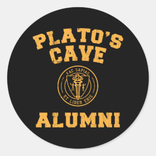 Platos Höhlen-Schüler-Aufkleber Runder Aufkleber