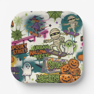 platos urban halloween pappteller