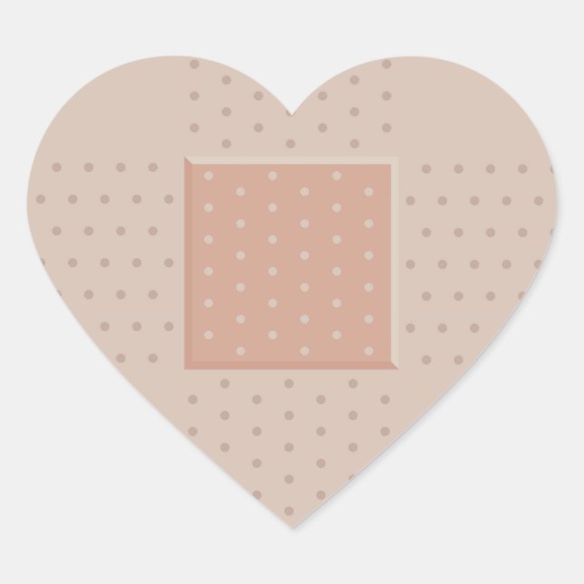 Plâtre de pansement Médicale - Sticker de coeur (Devant)