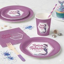 Platsch Pingu Splash Meerjungfrau Poolparty Geburt