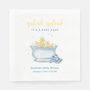 Platsch Platsch Mami Ente Badewanne Baby Shower Serviette