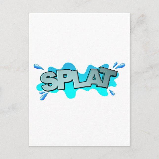 Platsch Postkarte (Vorderseite)