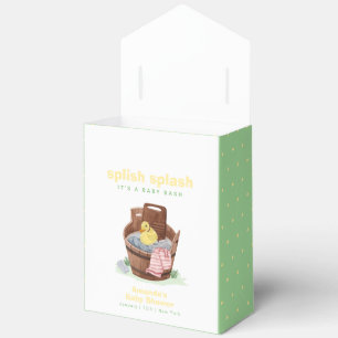 Platsch, Spritz Wäschewanne Gummiente Baby Shower Geschenkschachtel
