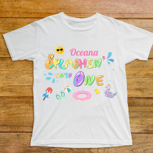 Platschen beim ersten Geburtstag als Ehrengast Baby T-shirt