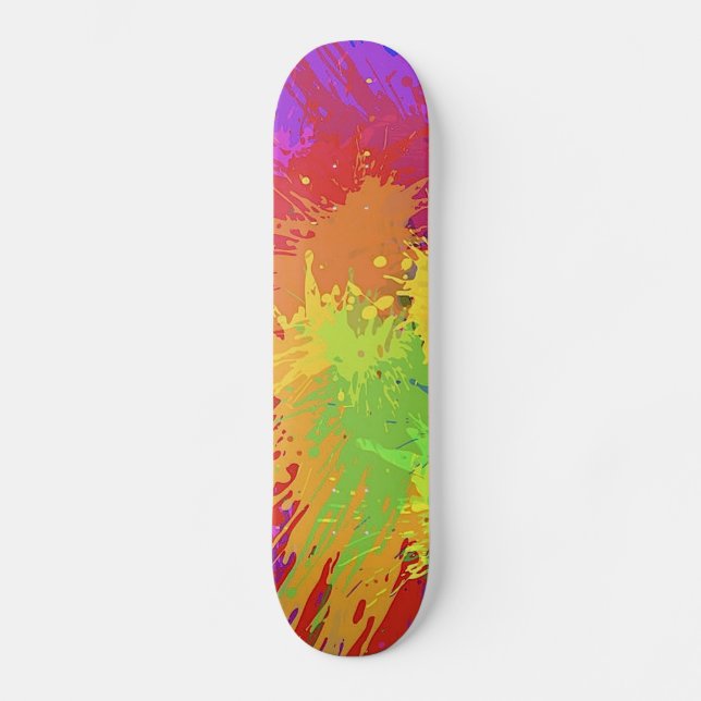 Platscher Design-Vector mit farbenfrohen Bright-Ti Skateboard (Vorderseite)