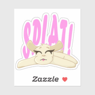 Platscher WelpenVinyl-Sticker Aufkleber