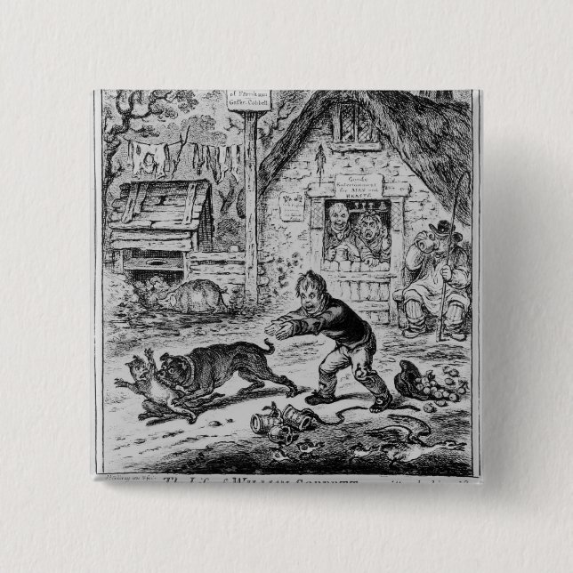 Platte 1, 'vom Leben von William Cobbett Button (Vorderseite)