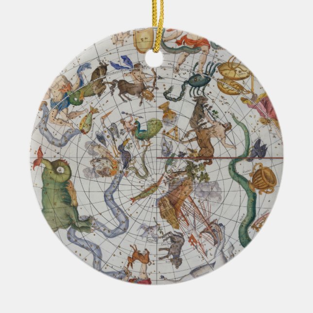 Platte 27 "vom Atlas Coelestis", durch John Keramikornament (Vorne)