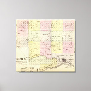 Platte County, Nebraska Leinwanddruck