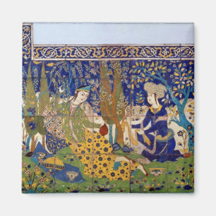 Platte glasig-glänzenden Töpferware FlieseWork, Magnet