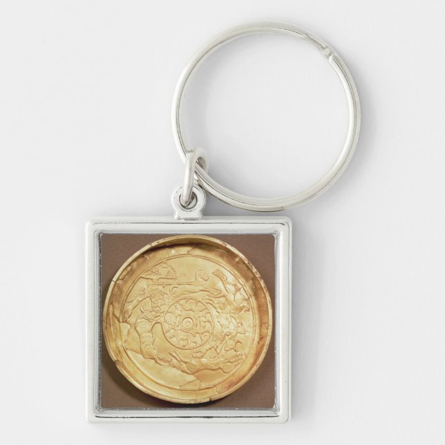 Platte (Gold) Schlüsselanhänger (Vorne)