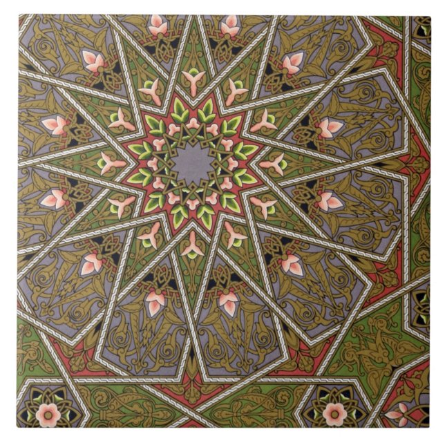 Platte I "von den Studien im Entwurf", c.1874-76 Fliese (Vorderseite)