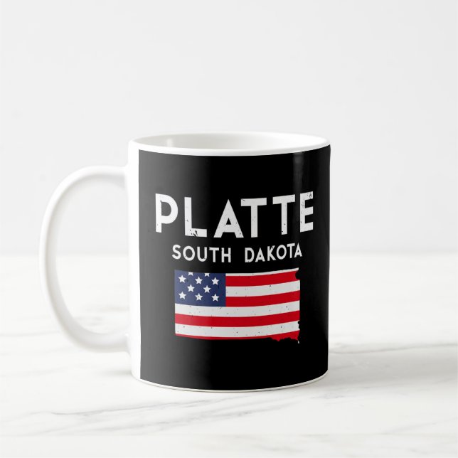 Platte South Dakota USA Staat America Travel South Kaffeetasse (Links)