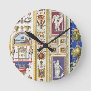 Platte vom RAPHAELLoggia in Vatikan, von Runde Wanduhr