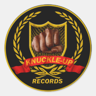 Platten-Logo-Aufkleber ankoppeln Runder Aufkleber