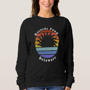 Platten Pond Lake Delaware DE Sunrise Vacation Sou Sweatshirt