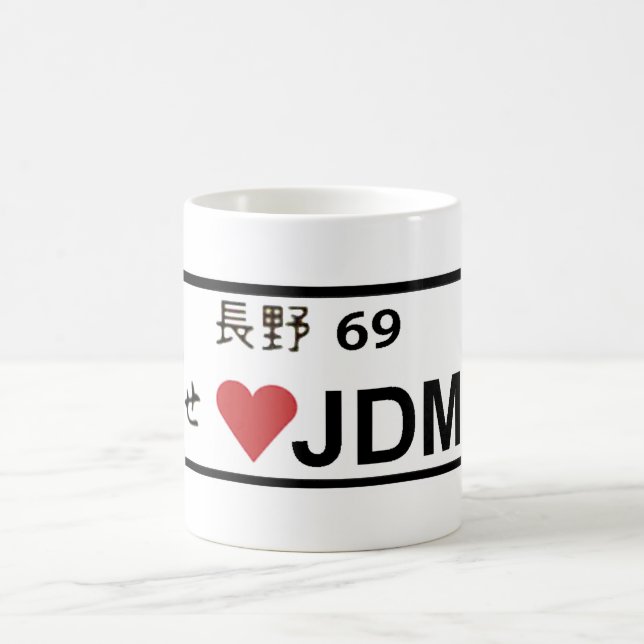 Platten-Tasse der Liebe-JDM Kaffeetasse (Mittel)