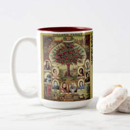 Platten-Tree personalisieren Zweifarbige Tasse