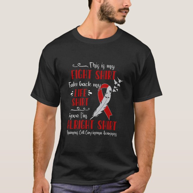 Plattenepithelkarzinom Awareness Mein Kampf Long S T-Shirt (Vorderseite)