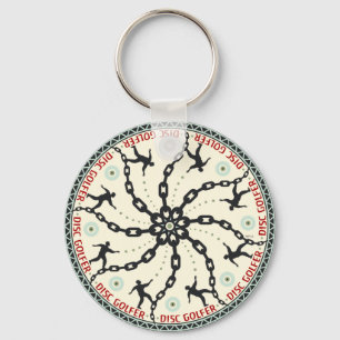 Plattengolfer Schlüsselanhänger