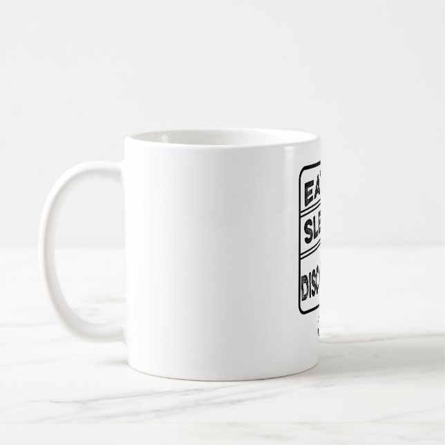 Plattengolffest Sleep Wiederholung Kaffeetasse (Links)