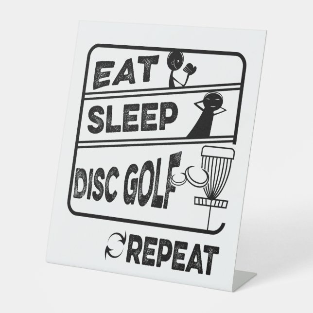 Plattengolffest Sleep Wiederholung Sockelschild (Vorderseite)