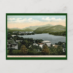 Plattensee, Adirondacks, NY 1917 Vintag Postkarte