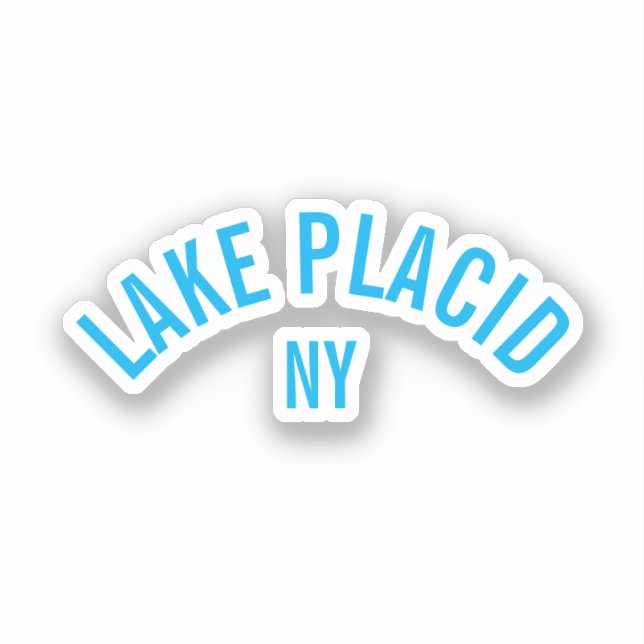 Plattensee, NY Aufkleber (Vorderseite)