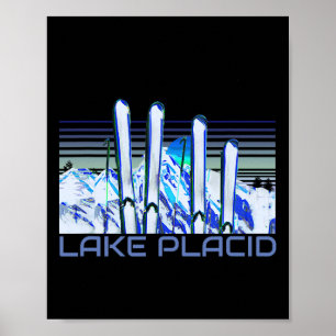 Plattensee Skizubehör Retro Plattensee Ski Poster