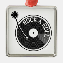 Plattenspieler-Rock und Vinyl-Vinyl-Schallplatte