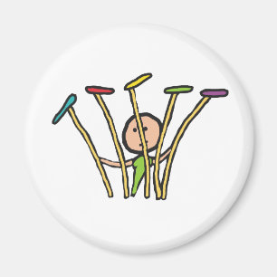 Plattenspinnen Magnet