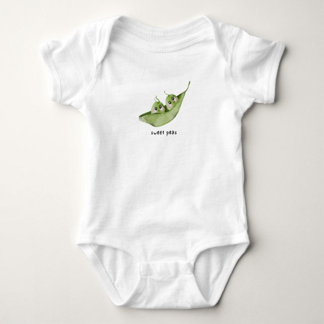 Platterbsen Baby Bodysuits (Vorderseite)