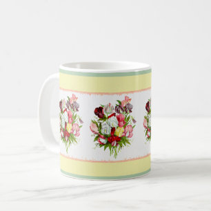 Platterbsen-Blumenstrauß-Kaffee-Tasse Kaffeetasse
