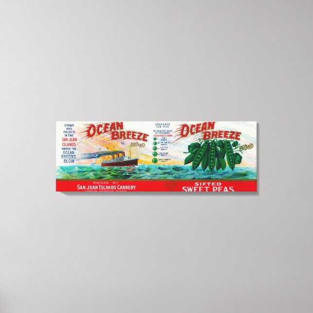 Platterbsen für Meeresrauschen Leinwanddruck (Vorderseite)