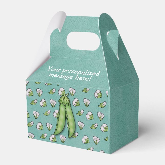Platterbsen Garden Themed Baby Showbox Geschenkschachtel (Rückseite)
