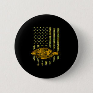 Plattfisch-Angel Scholle Heilbutt Amerikanische Fl Button