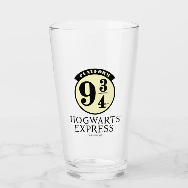 Plattform 9 3/4 HOGWARTS™ EXPRESS-Symbol Glas (Vorderseite)