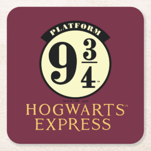 Plattform 9 3/4 HOGWARTS™ EXPRESS-Symbol Rechteckiger Pappuntersetzer