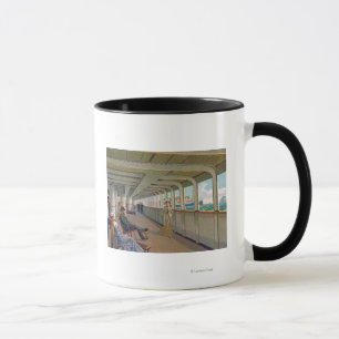 Plattform-Ansicht der Patricia, Hamburg-Amerika Tasse