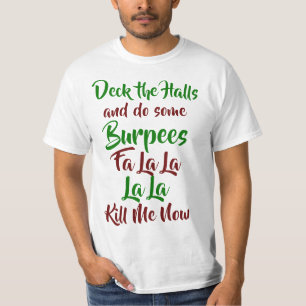 Plattform die Hallen und tun irgendein Burpees T-Shirt