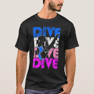 Plattformtaucher Girl Springboard Diving 1 T-Shirt
