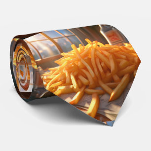 Plattre des Fries Cravate - Drôle Cravate