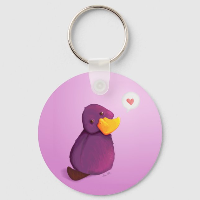 Platy Liebe: Schlüsselanhänger (Vorderseite)