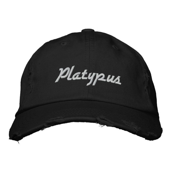 Platypus Bestickte Kappe (Vorderseite)
