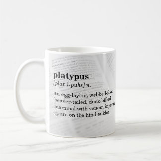 Platypus Defintion Tasse