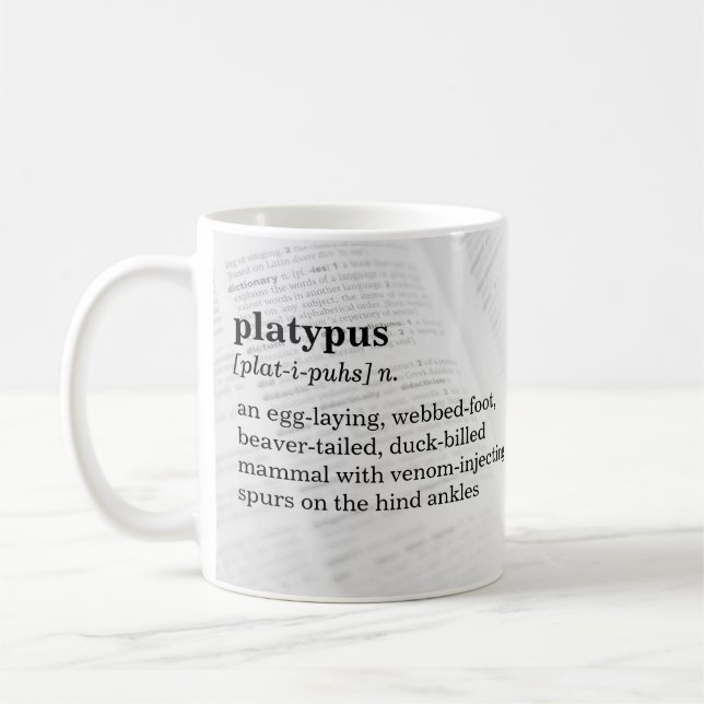 Platypus Defintion Tasse (Links)