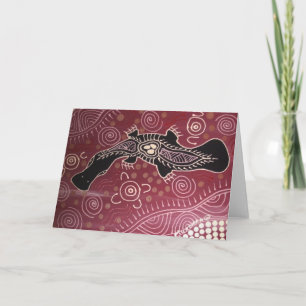 Platypus Dream Red von Mundara Koorang Karte