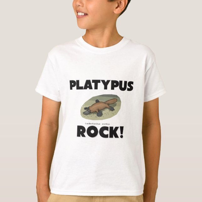 Platypus Felsen T-Shirt (Vorderseite)